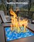 10 LBS Fire Glass 3/4-Inch Fireplace Glass Rocks for Fire Pit Table 3 Colors
